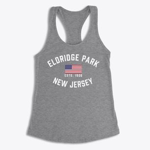 Eldridge Park New Jersey Patriot Women's Racerback Tank