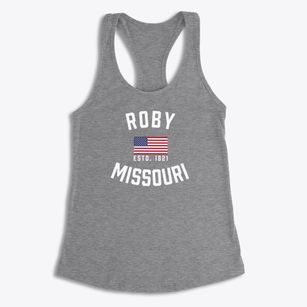 Roby Missouri Patriot Women's Racerback Tank