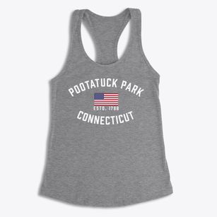 Pootatuck Park Connecticut Patriot Women's Racerback Tank
