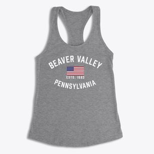 Beaver Valley Pennsylvania Patriot Women's Racerback Tank