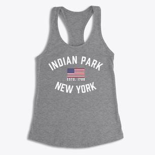 Indian Park New York Patriot Women's Racerback Tank