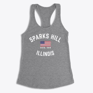 Sparks Hill Illinois Patriot Women's Racerback Tank