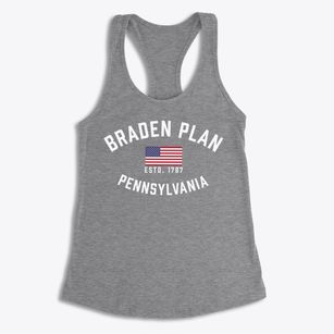 Braden Plan Pennsylvania Patriot Women's Racerback Tank