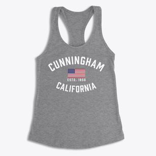 Cunningham California Patriot Women's Racerback Tank