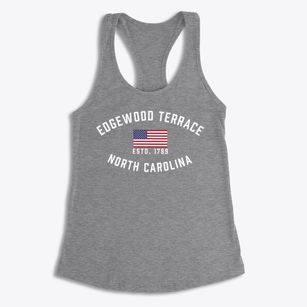 Edgewood Terrace North Carolina Patriot Women's Racerback Tank