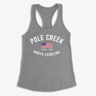 Pole Creek North Carolina Patriot Women's Racerback Tank