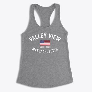 Valley View Massachusetts Patriot Women's Racerback Tank