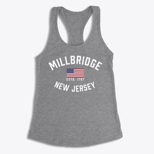 Millbridge New Jersey Patriot Women's Racerback Tank