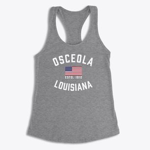 Osceola Louisiana Patriot Women's Racerback Tank