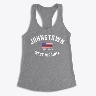 Johnstown West Virginia Patriot Women's Racerback Tank