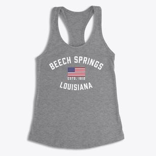 Beech Springs Louisiana Patriot Women's Racerback Tank