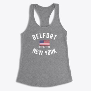 Belfort New York Patriot Women's Racerback Tank
