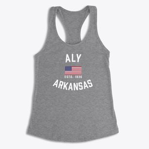 Aly Arkansas Patriot Women's Racerback Tank