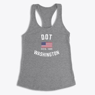 Dot Washington Patriot Women's Racerback Tank