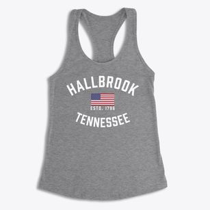 Hallbrook Tennessee Patriot Women's Racerback Tank