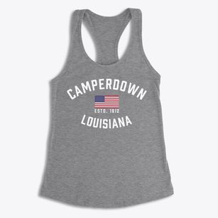 Camperdown Louisiana Patriot Women's Racerback Tank