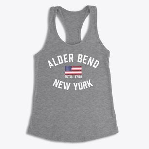 Alder Bend New York Patriot Women's Racerback Tank