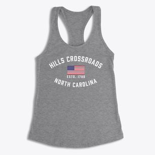 Hills Crossroads North Carolina Patriot Women's Racerback Tank