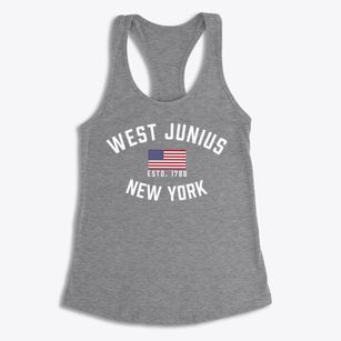 West Junius New York Patriot Women's Racerback Tank