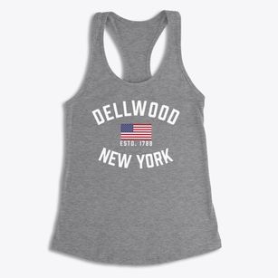 Dellwood New York Patriot Women's Racerback Tank