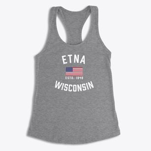 Etna Wisconsin Patriot Women's Racerback Tank