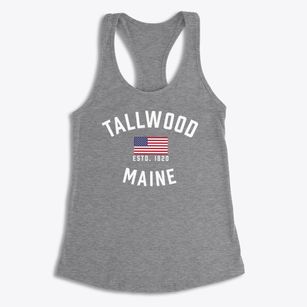Tallwood Maine Patriot Women's Racerback Tank