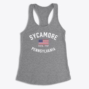 Sycamore Pennsylvania Patriot Women's Racerback Tank