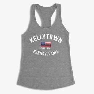 Kellytown Pennsylvania Patriot Women's Racerback Tank