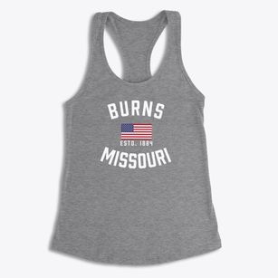 Burns Missouri Patriot Women's Racerback Tank