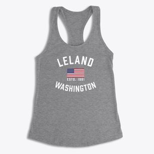 Leland Washington Patriot Women's Racerback Tank