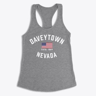 Daveytown Nevada Patriot Women's Racerback Tank