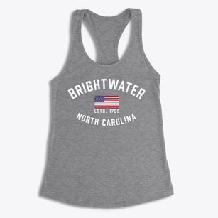 Brightwater North Carolina Patriot Women's Racerback Tank