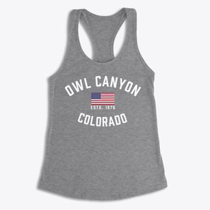 Owl Canyon Colorado Patriot Women's Racerback Tank