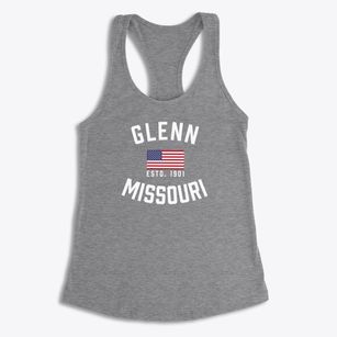 Glenn Missouri Patriot Women's Racerback Tank