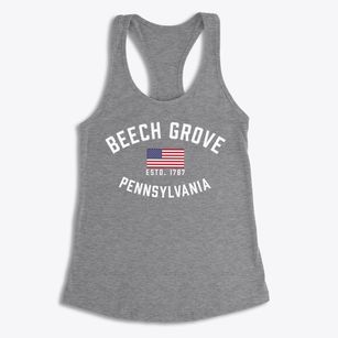 Beech Grove Pennsylvania Patriot Women's Racerback Tank
