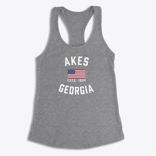 Akes Georgia Patriot Women's Racerback Tank