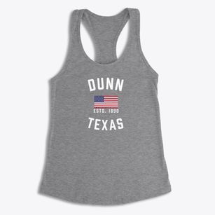 Dunn Texas Patriot Women's Racerback Tank