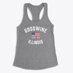 Goodwine Illinois Patriot Women's Racerback Tank