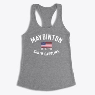 Maybinton South Carolina Patriot Women's Racerback Tank
