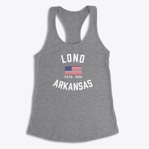 Lono Arkansas Patriot Women's Racerback Tank