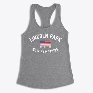 Lincoln Park New Hampshire Patriot Women's Racerback Tank