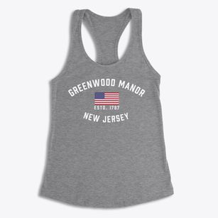 Greenwood Manor New Jersey Patriot Women's Racerback Tank