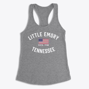 Little Emory Tennessee Patriot Women's Racerback Tank