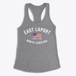 East Laport North Carolina Patriot Women's Racerback Tank