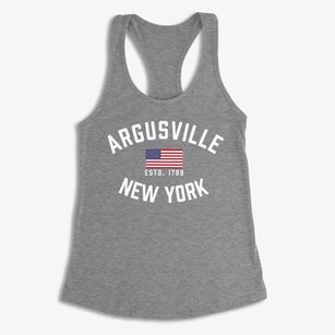 Argusville New York Patriot Women's Racerback Tank