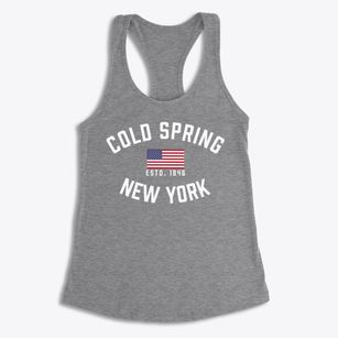 Cold Spring New York Patriot Women's Racerback Tank