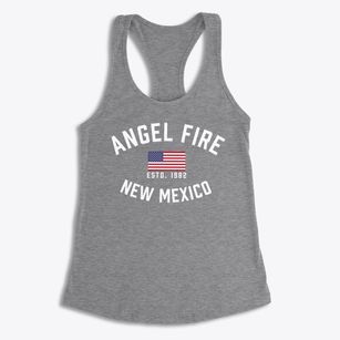 Angel Fire New Mexico Patriot Women's Racerback Tank