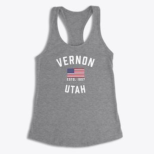 Vernon Utah Patriot Women's Racerback Tank