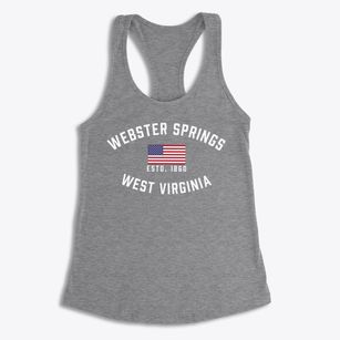 Addison West Virginia Patriot Women's Racerback Tank