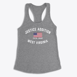 Justice Addition West Virginia Patriot Women's Racerback Tank